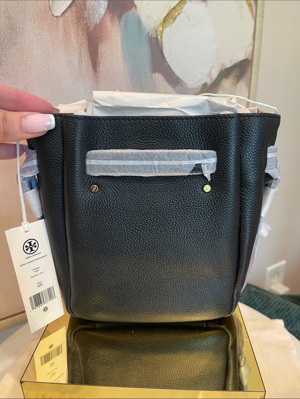 NWT Tory Burch Black Romy Small Bucket Bag - Picture 5 of 8